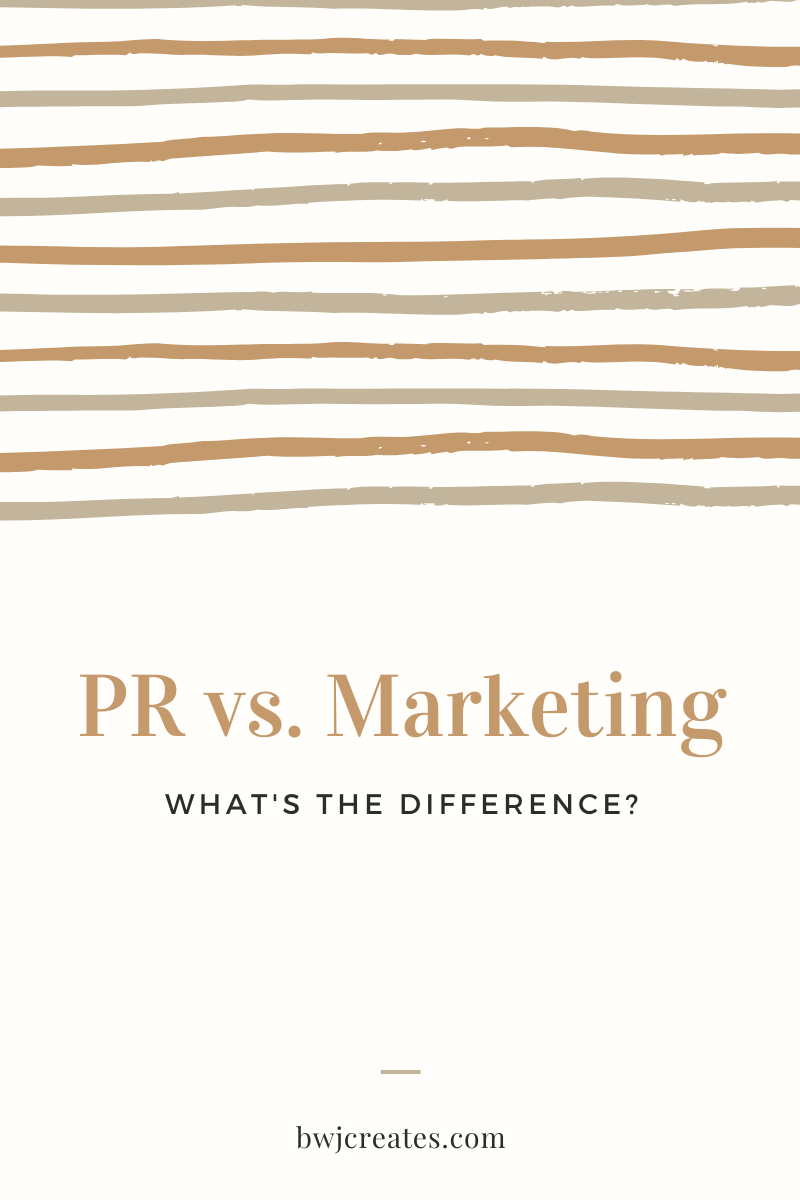 Public Relations VS Marketing